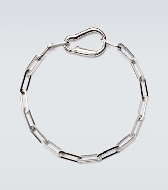 Carabiner sterling silver chain bracelet | Mateo