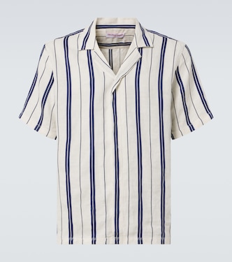 Camicia Maitan in lino e cotone a righe | Orlebar Brown