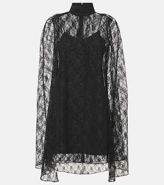 Caped floral lace minidress | Rodarte