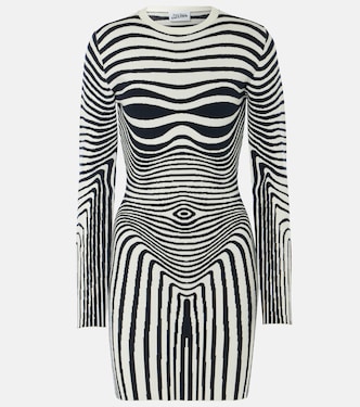 The Navy Blue Body Morphing minidress | Jean Paul Gaultier