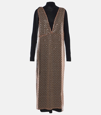 Abito midi Pure Glam in lana con paillettes | Dorothee Schumacher