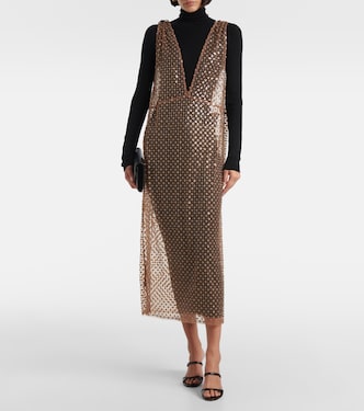 Midikleid Pure Glam aus Wolle mit Pailletten | Dorothee Schumacher