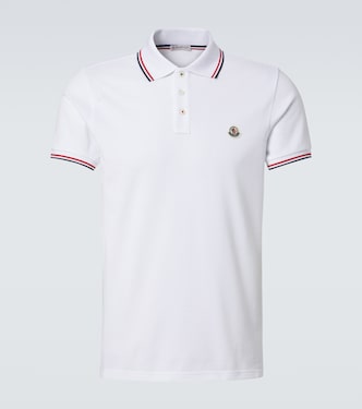 Logo cotton piqué polo shirt | Moncler