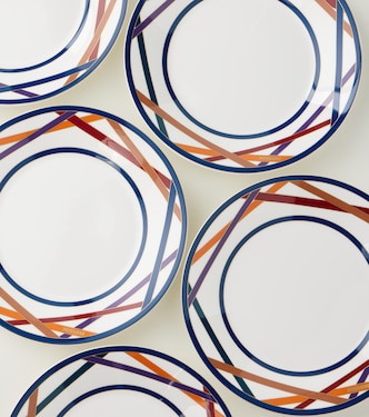Nastri set of 6 ceramic soup plates | Missoni