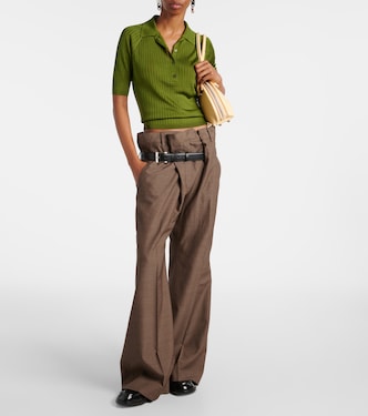 Partar wool flared pants | Acne Studios