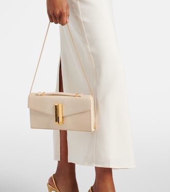 Vancouver croc-effect leather clutch | DeMellier