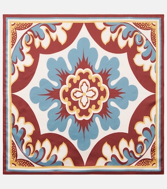 Printed silk twill scarf | La DoubleJ