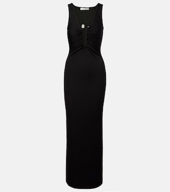Crystal Pin embellished jersey maxi dress | Christopher Esber