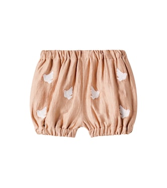 Baby Merin embroidered hemp-blend bloomers | Donsje