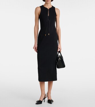 Abito midi in cotone a coste | Givenchy