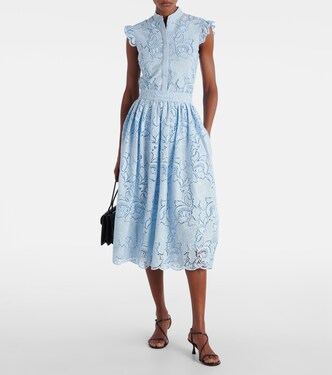 Laser-cut pleated skirt | Erdem