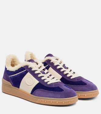 Sneakers Upvillage aus Veloursleder und Cord | Valentino Garavani