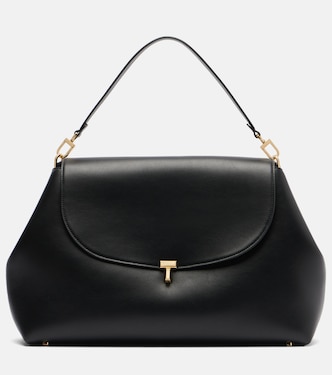 Tote Bag T-Lock Medium aus Leder | Toteme