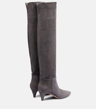 Elise 55 스웨이드 니하이 부츠 | Gianvito Rossi