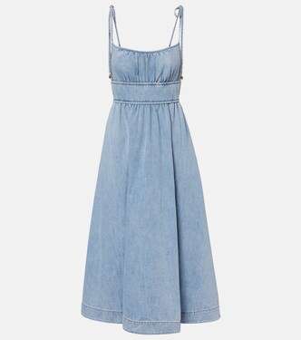 Wanderlust denim midi skirt | Zimmermann