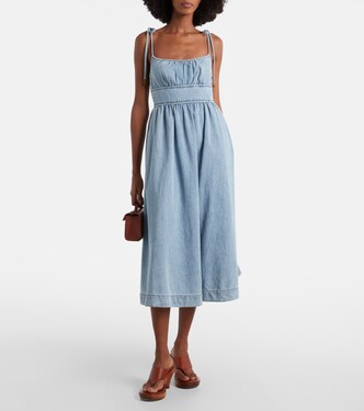 Robe midi Wanderlust en jean | Zimmermann