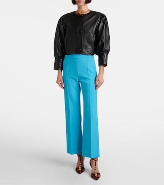 Gerade Cropped-Hose aus Crêpe | Chloé