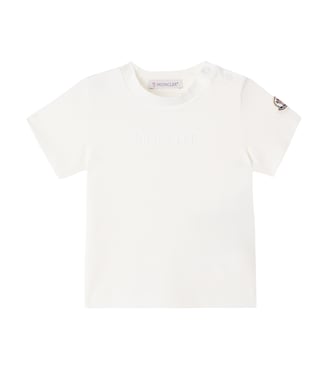 Baby logo cotton-blend jersey T-shirt | Moncler Enfant