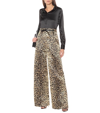 Leopard-print cotton and silk pants | Tom Ford