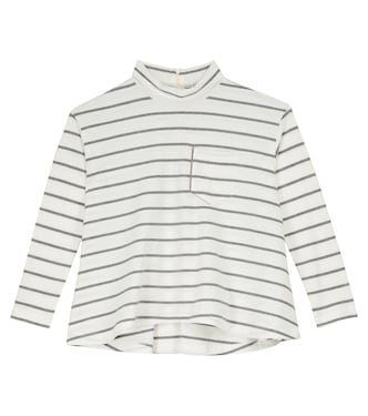 Gestreiftes Top aus Baumwolle | Brunello Cucinelli Kids