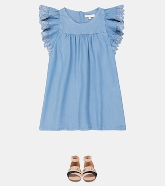 Sandales en cuir à logo | Chloé Kids