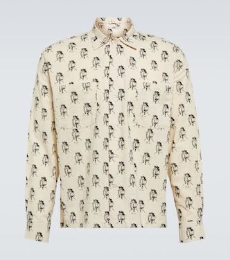 Camicia Jumping Jockey in cotone con stampa | Bode