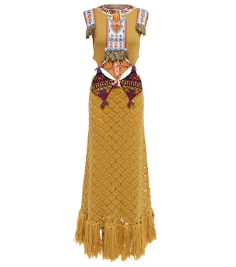 Maxikleid aus Häkelstrick | Etro