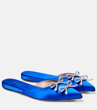 Slippers in raso con cristalli | Giambattista Valli