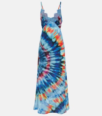 Vestido largo tie-dye de seda | Chloé