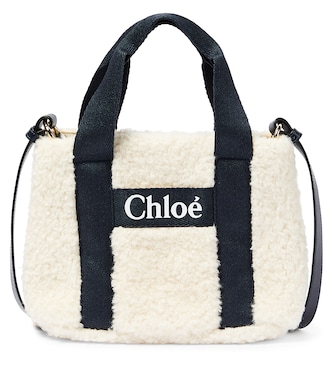 Cabas en shearling synthétique | Chloé Kids