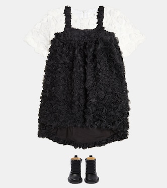 Abito in tulle con applicazioni floreali | Caroline Bosmans