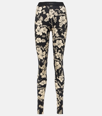 Leggings Regenerated de jersey floral con fuseau | Marine Serre
