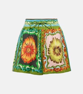 Shorts Disco Daisy in twill con stampa | Alémais