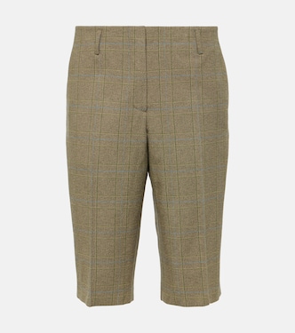 Bermuda in misto cotone a quadri | Dries Van Noten