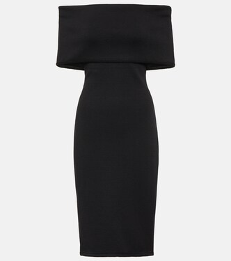 Robe midi à encolure bardot | Bottega Veneta