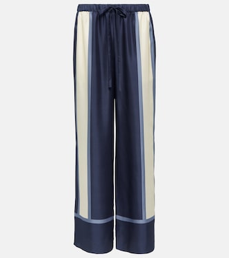 Pantalones palazzo Dazed de seda estampados | SIR