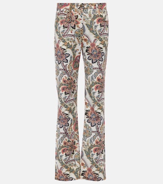 Bedruckte Mid-Rise Straight Jeans | Etro