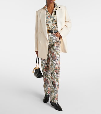 Bedruckte Mid-Rise Straight Jeans | Etro