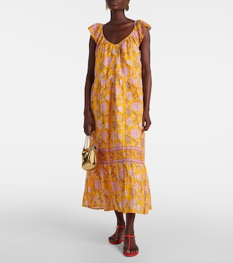 Bedrucktes Maxikleid Jazlyn aus Baumwolle | Velvet