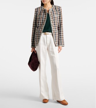 Giacca Alessia in misto cotone pied-de-poule | Veronica Beard