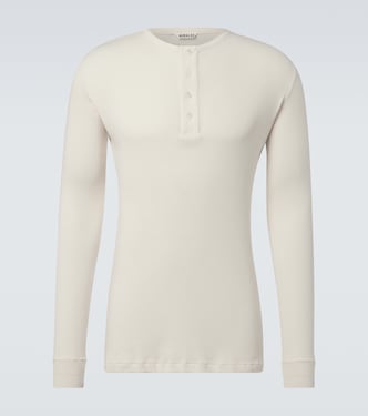 Cotton Henley shirt | Auralee