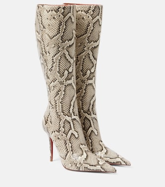 Botas altas Barbara 105 de piel | Amina Muaddi