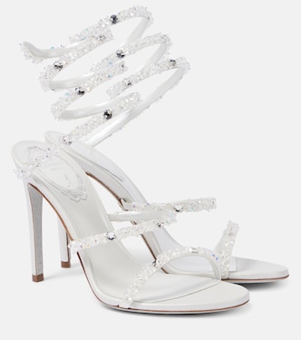 Sandali Cinderella Cleo 105 in raso con cristalli | Rene Caovilla