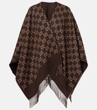 GG wool jacquard shawl | Gucci