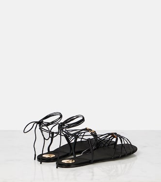 Sandales Babylone Cassandre en cuir | Saint Laurent