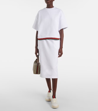 Crop top de jersey de algodón | Gucci