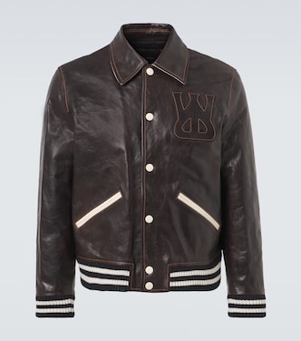 Collegejacke Prince aus Leder | Wales Bonner