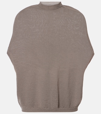 Wool turtleneck top | Rick Owens