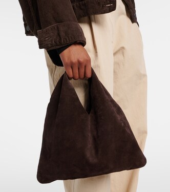 Bindle Small suede tote bag | The Row