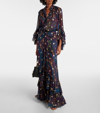 Jupe longue en soie | Etro